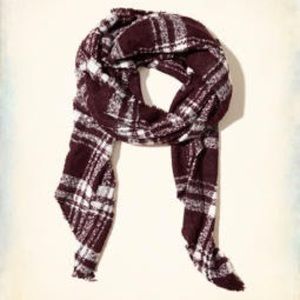 Hollister Plaid Boucle Scarf